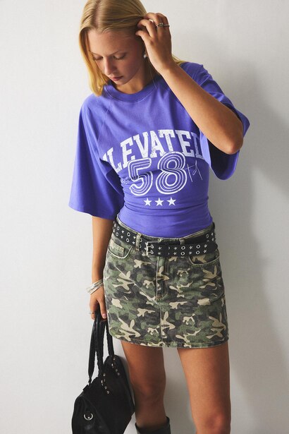 Slim Fit Ribana Short Sleeve T-Shirt