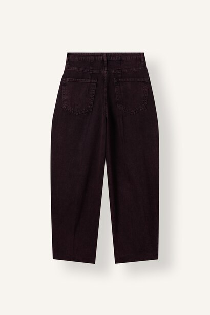 Barrel Fit Yüksek Bel Jean