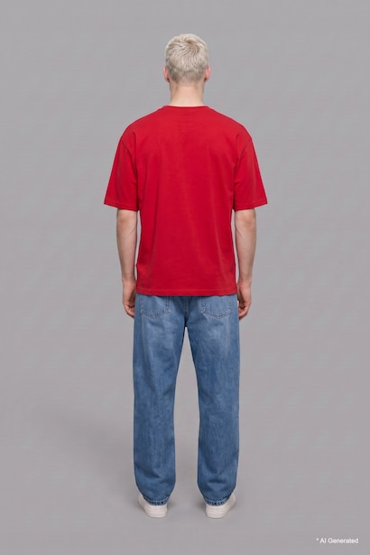100% Cotton Boxy Fit Crew Neck Basic T-Shirt