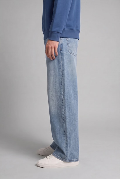 Normal Waist Baggy Fit Trousers