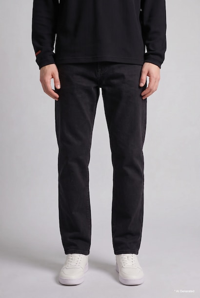 Normal Waist Straight Fit Trousers