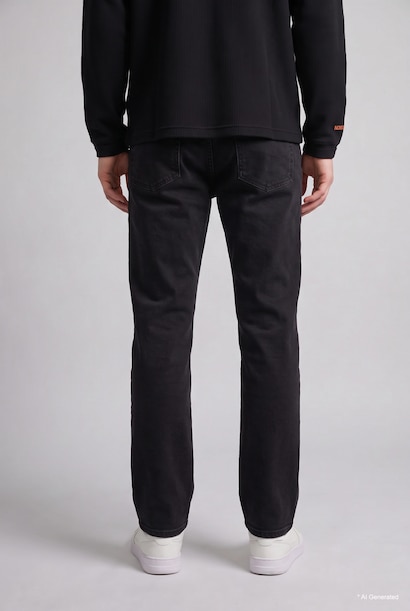 Normal Waist Straight Fit Trousers