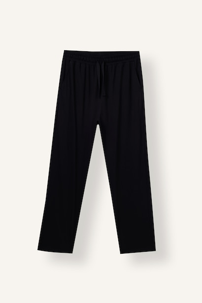 %100 Pamuk New Regular Fit Düz Paça Pijama Altı