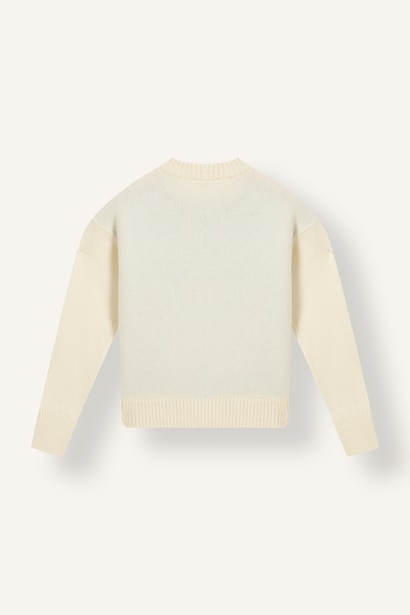 Girl Regular Fit Dağ Desenli Crew Neck Pullover