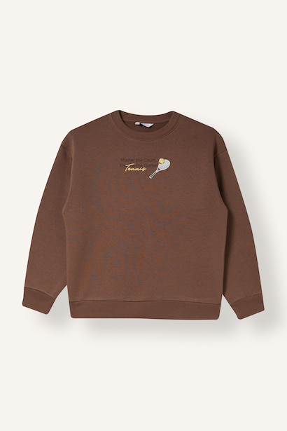 Baskılı Kalın Sweatshirt Erkek Çocuk