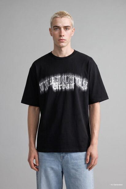 Boxy Fit Crew Neck T-Shirt