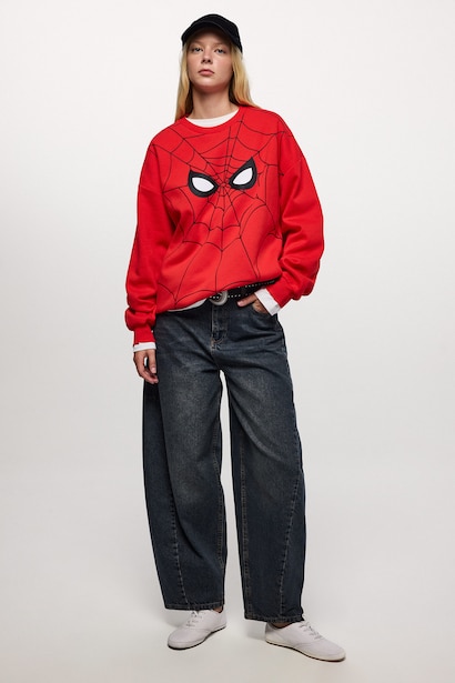 Oversize Fit Thick Sweatshirt Fabric Sweatshirt