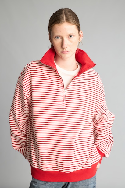 Slım Fıt Kalın Sweatshirt Kumaşı Sweatshirt