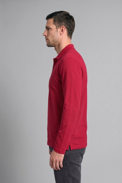 Regular Fit Pique Long Sleeve T-Shirt