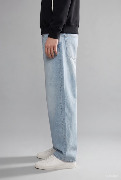 Normal Waist Baggy Fit Trousers