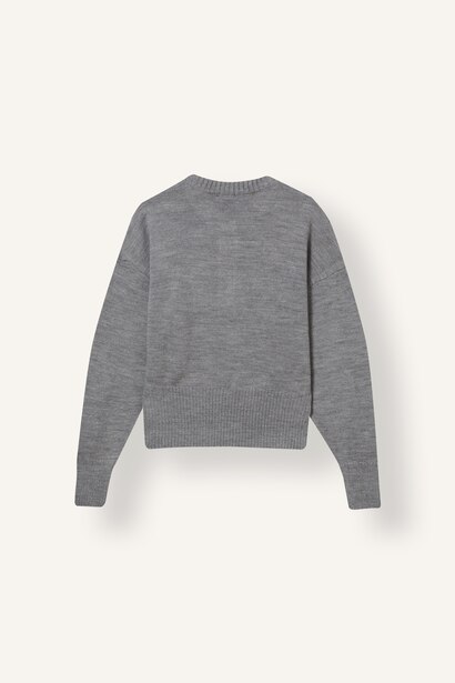 Regular Fit Düğmeli Bisiklet Yaka Basic Kazak