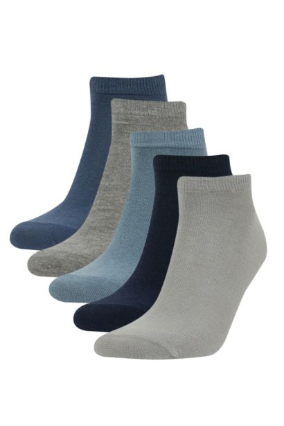 Man 5 Piece Cotton Ankle Socks