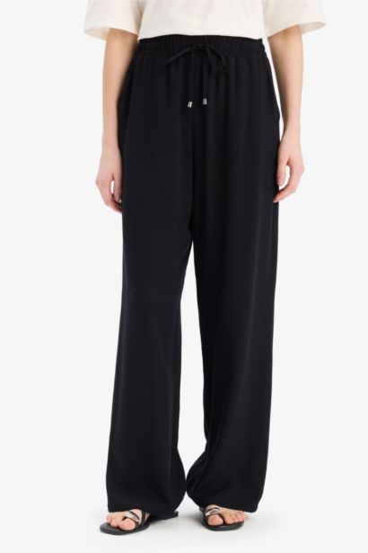Florida Belmando Fabric High Waist Wide Leg Trousers