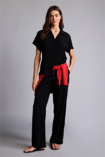 Florida Florıda Cepli Yüksek Bel Geniş Paça Belmando Pantolon