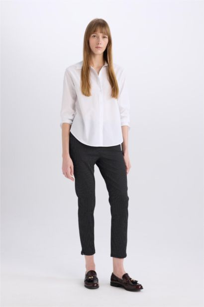 Valentina Sigaret Normal Waist Satin Trousers