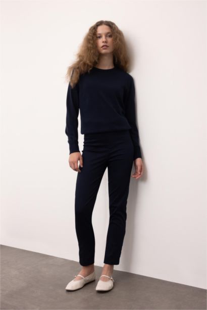 بنطلون ستان فالانتينا سيجاريت برجل عادي وخصر عادي