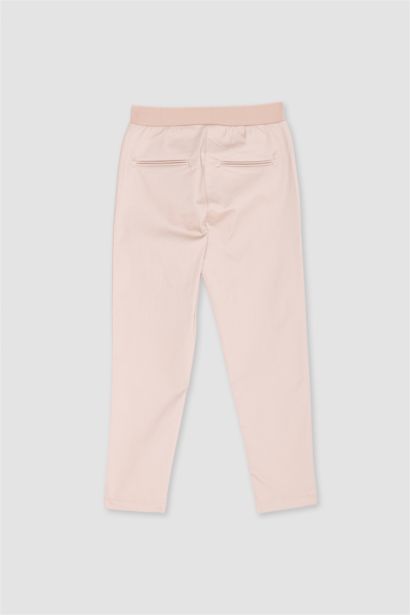 Cigarette Fit Regular Hem Satin Trousers