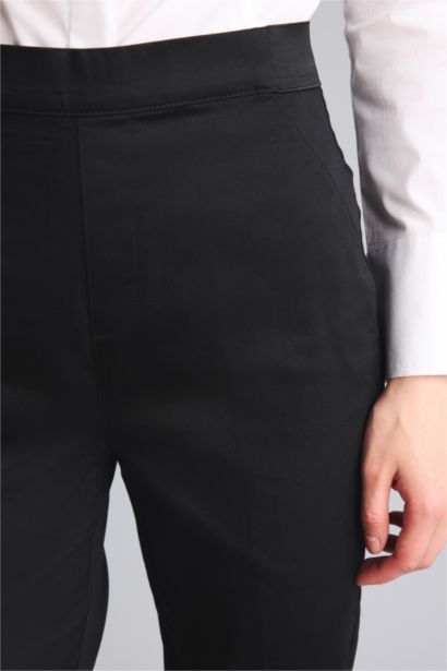Sıgaret Saten Düz Paça Pantolon