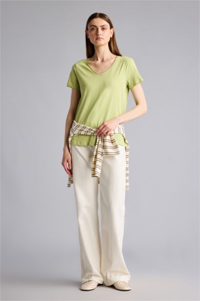 Regular Fıt Basıc Kısa Kollu Tişört