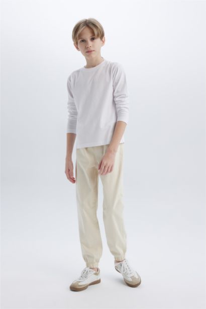 Boy Crew Neck Basic Long Sleeve T-Shirt