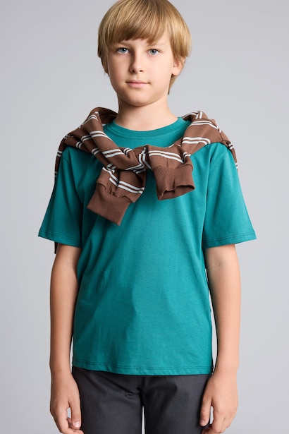 Boy Short Sleeve Basic T-Shirt
