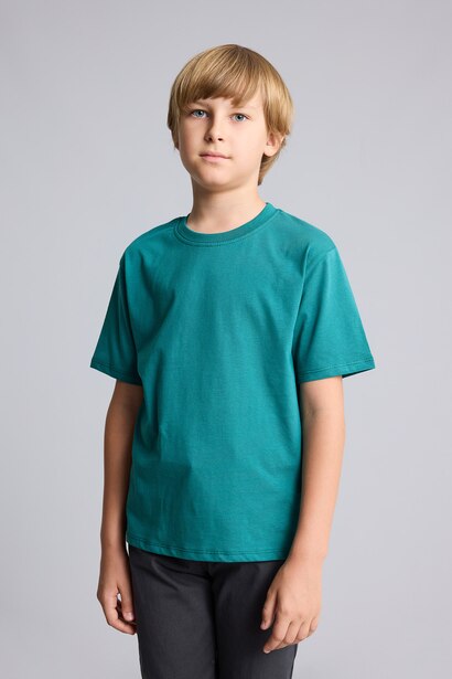 Boy Short Sleeve Basic T-Shirt