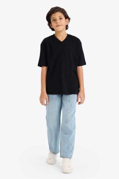 تيشيرت ولادي نص ردن قصة عادية بياخة V