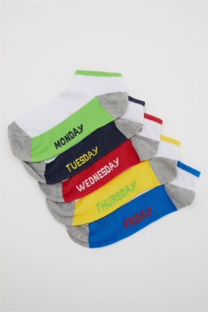 Lot de 5 paires de chaussettes en coton pour garçon
