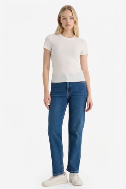 Fitted Ribbed T-Shirt