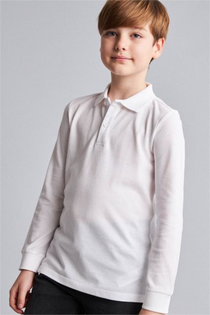 Regular Fit Long Sleeve Polo T-Shirt