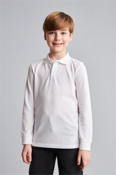 Regular Fit Long Sleeve Polo T-Shirt