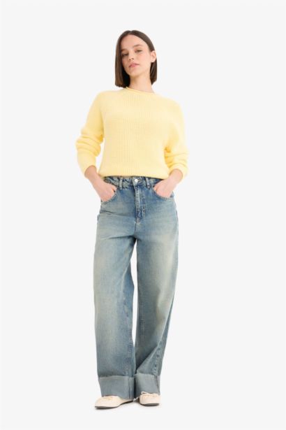 Regular Fit Bisiklet Yaka Triko Kazak