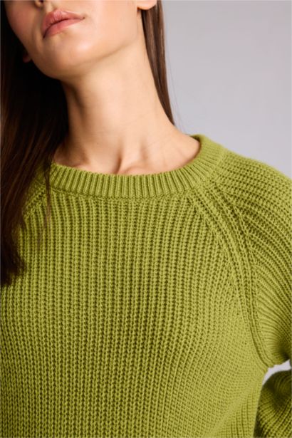 Regular Fit Long Sleeve Basic Knit Pullover