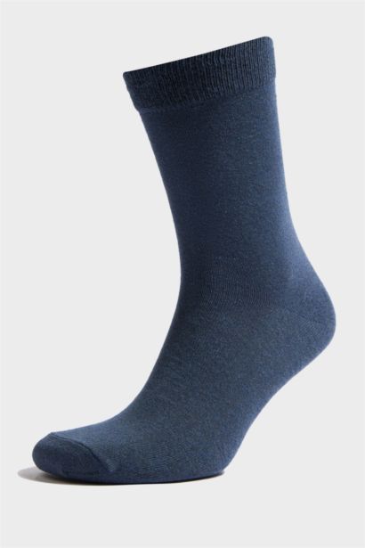 Erkek Basıc Düz 7'li Uzun Çorap