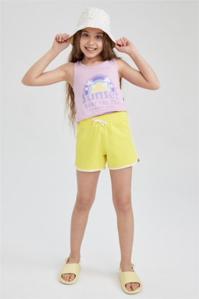 Girl Sweatshirt Fabric Shorts