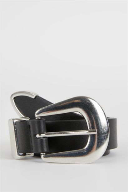 Woman Faux Leather Belt