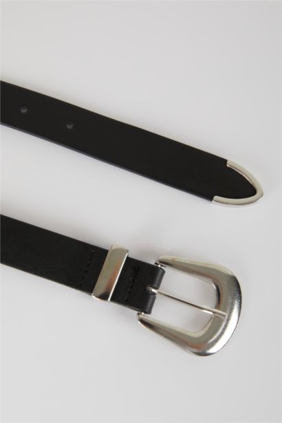 Woman Faux Leather Belt