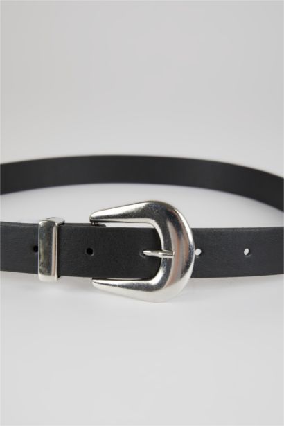 Woman Faux Leather Belt