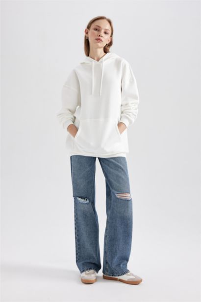 Oversize Fit Thick Sweatshirt Fabric Sweatshirt