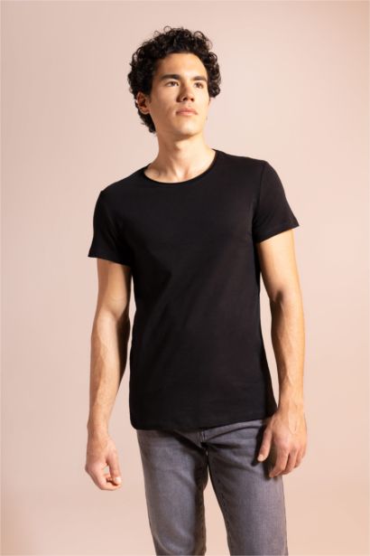 Coupe slim raccourcie T-shirt à manches courtes