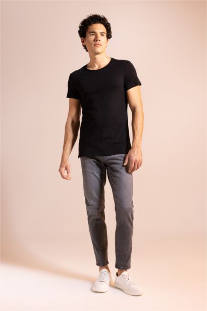 Coupe slim raccourcie T-shirt à manches courtes