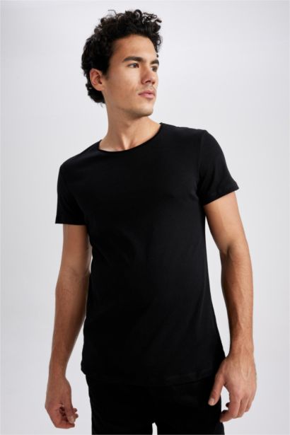 Coupe slim raccourcie T-shirt à manches courtes