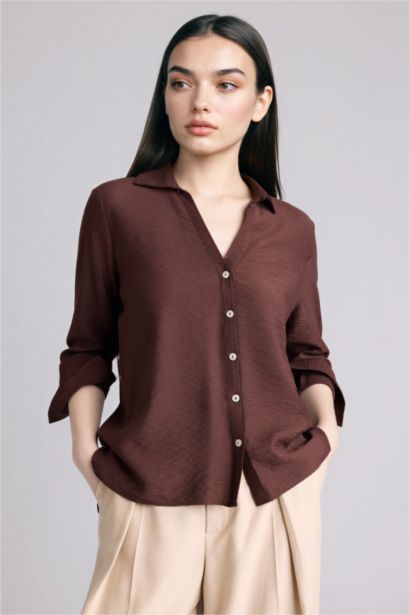 Regular Fıt Uzun Kollu Gömlek