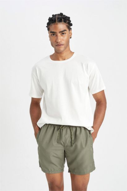 File Astarlı Kısa Boy Deniz Şortu