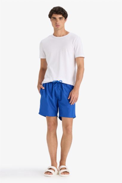 Regular Fit Mesh Lined Swim Shorts