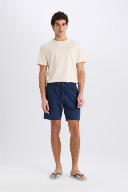 Mesh Lined Short Length Swim Shorts