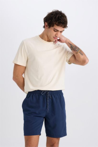 Mesh Lined Short Length Swim Shorts