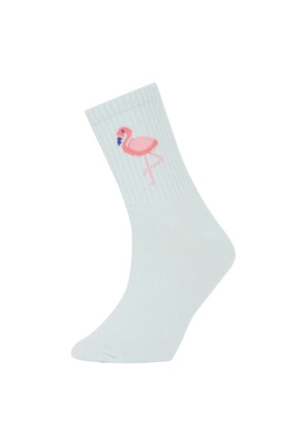 Girls' Cotton 3 Pack Long Socks