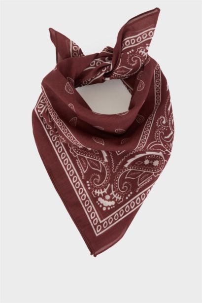 Desenli Pamuklu Bandana