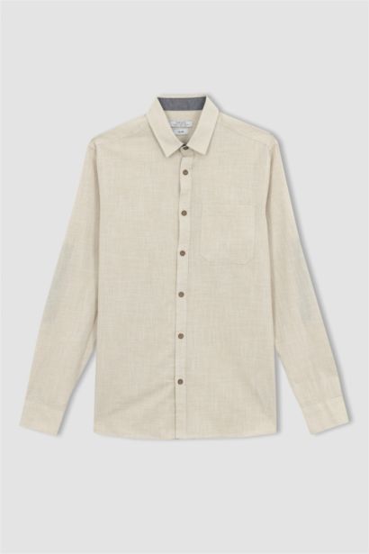 Базовая рубашка приталенного кроя